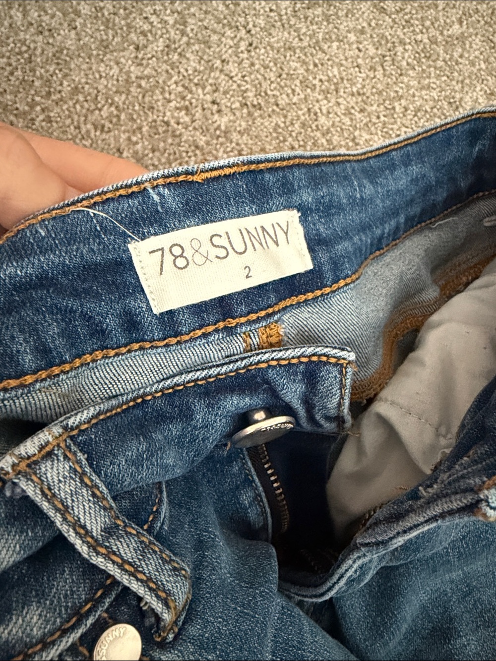 78 & Sunny Women's Skinny Jeans in Blue Denim - Size 2